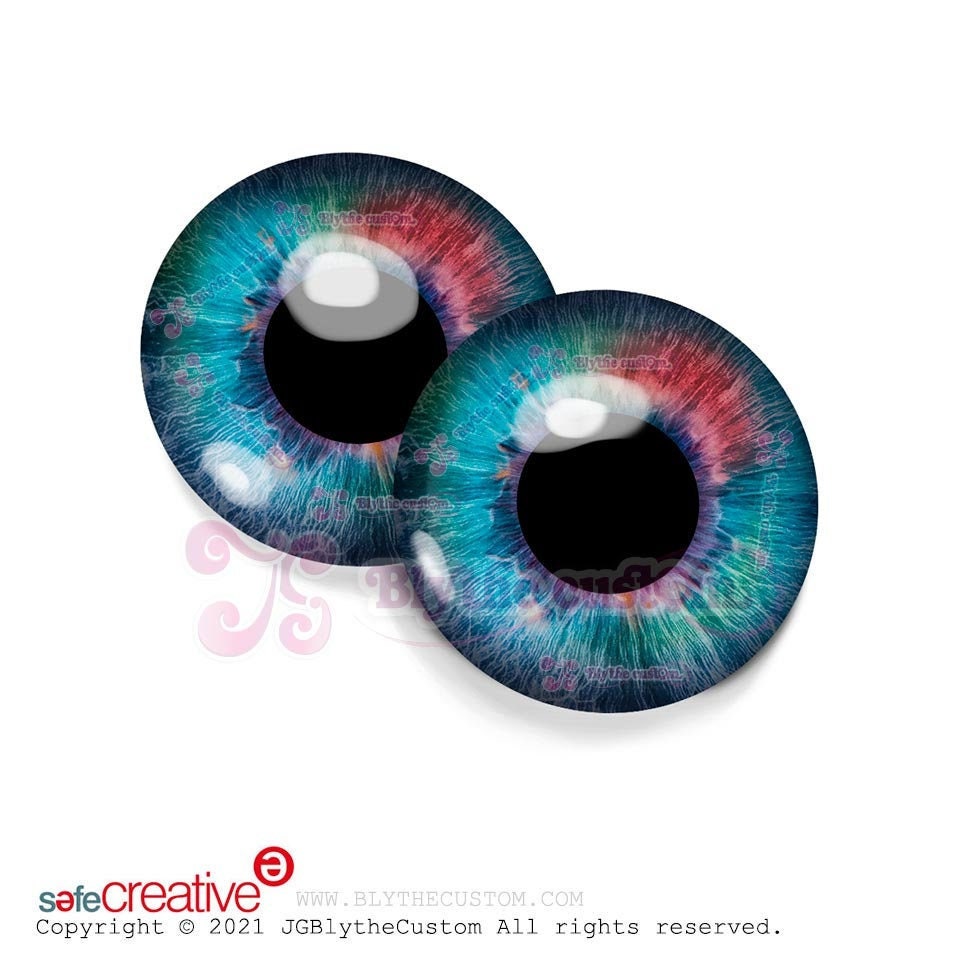 Par de eyechips de cristal BL275