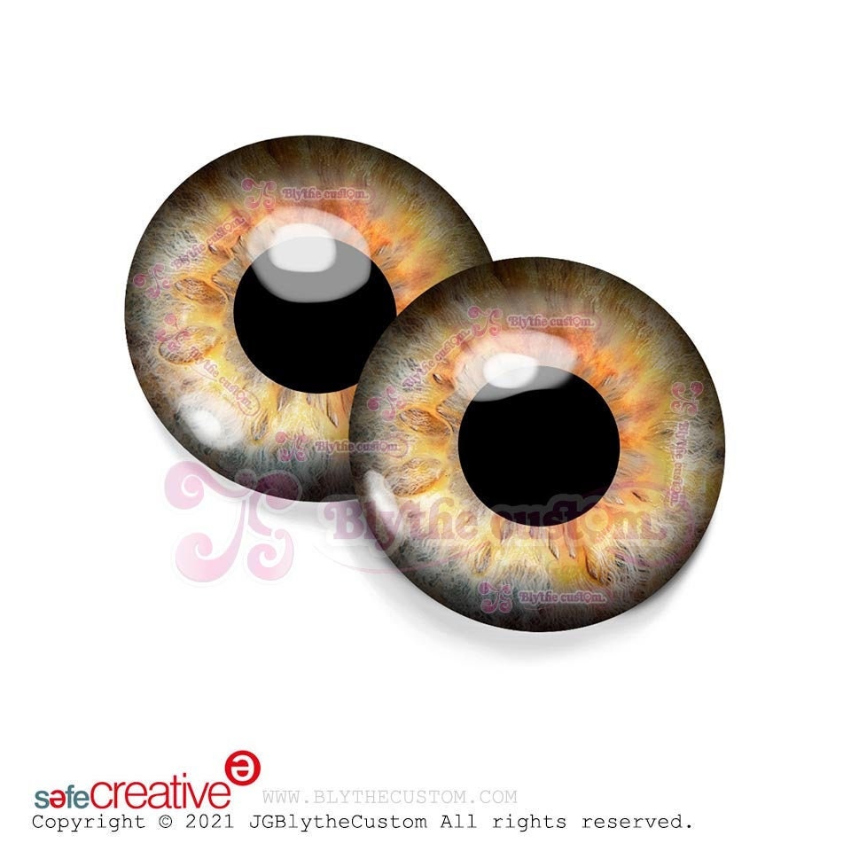 Par de eyechips de cristal BR274