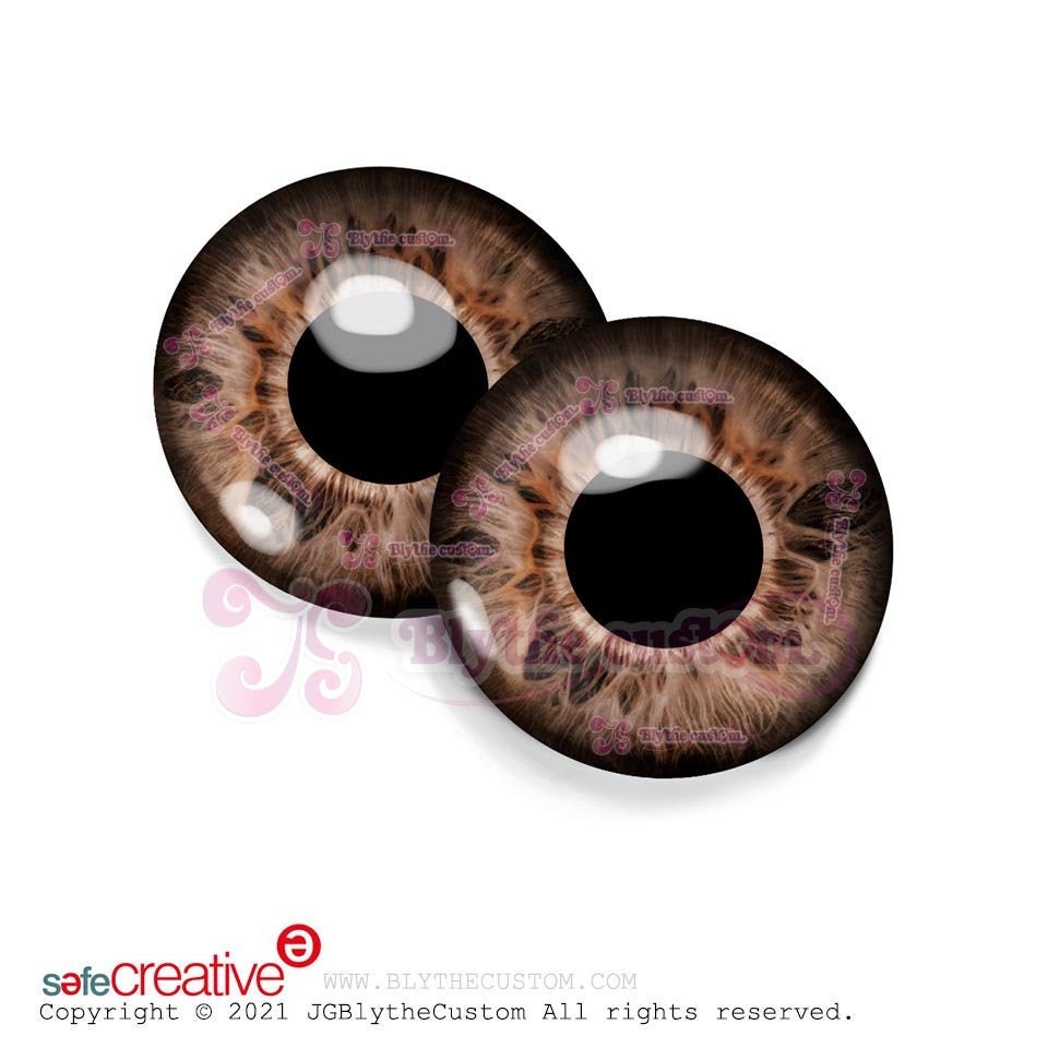 Par de eyechips de cristal BR268