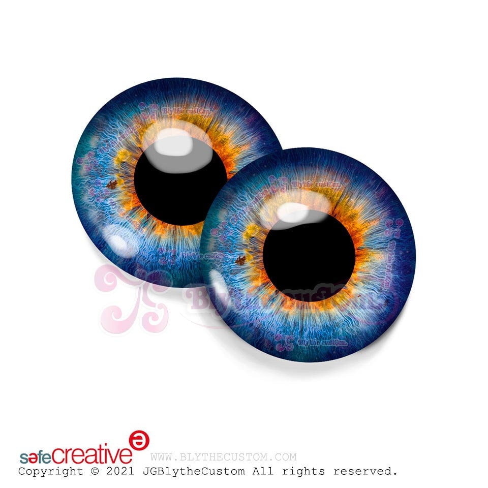 Par de eyechips de cristal BL273