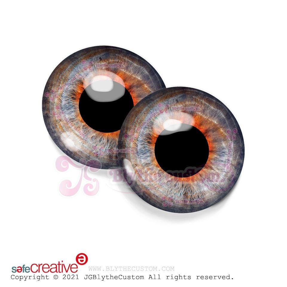 Par de eyechips de cristal BL271