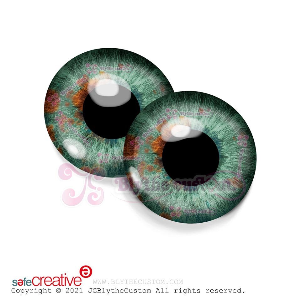 Par de eyechips de cristal GR263
