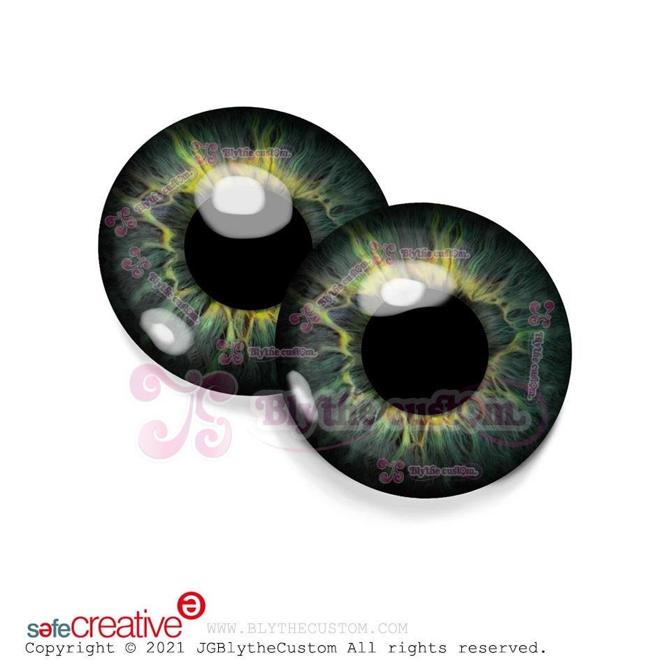 Par de eyechips de cristal GR254