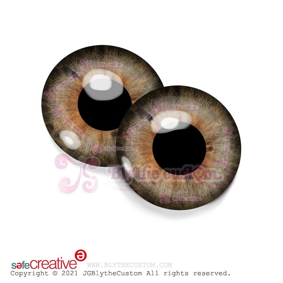 Par de eyechips de cristal BR272