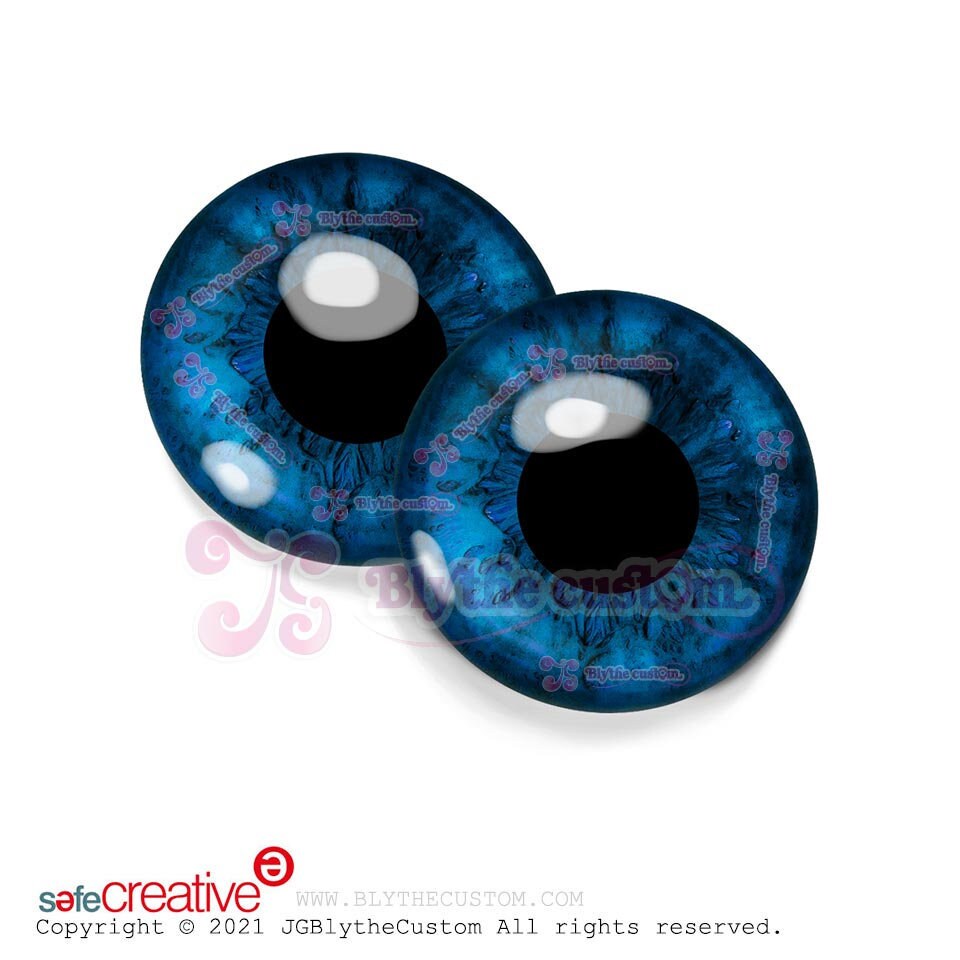 Par de eyechips de cristal BL242