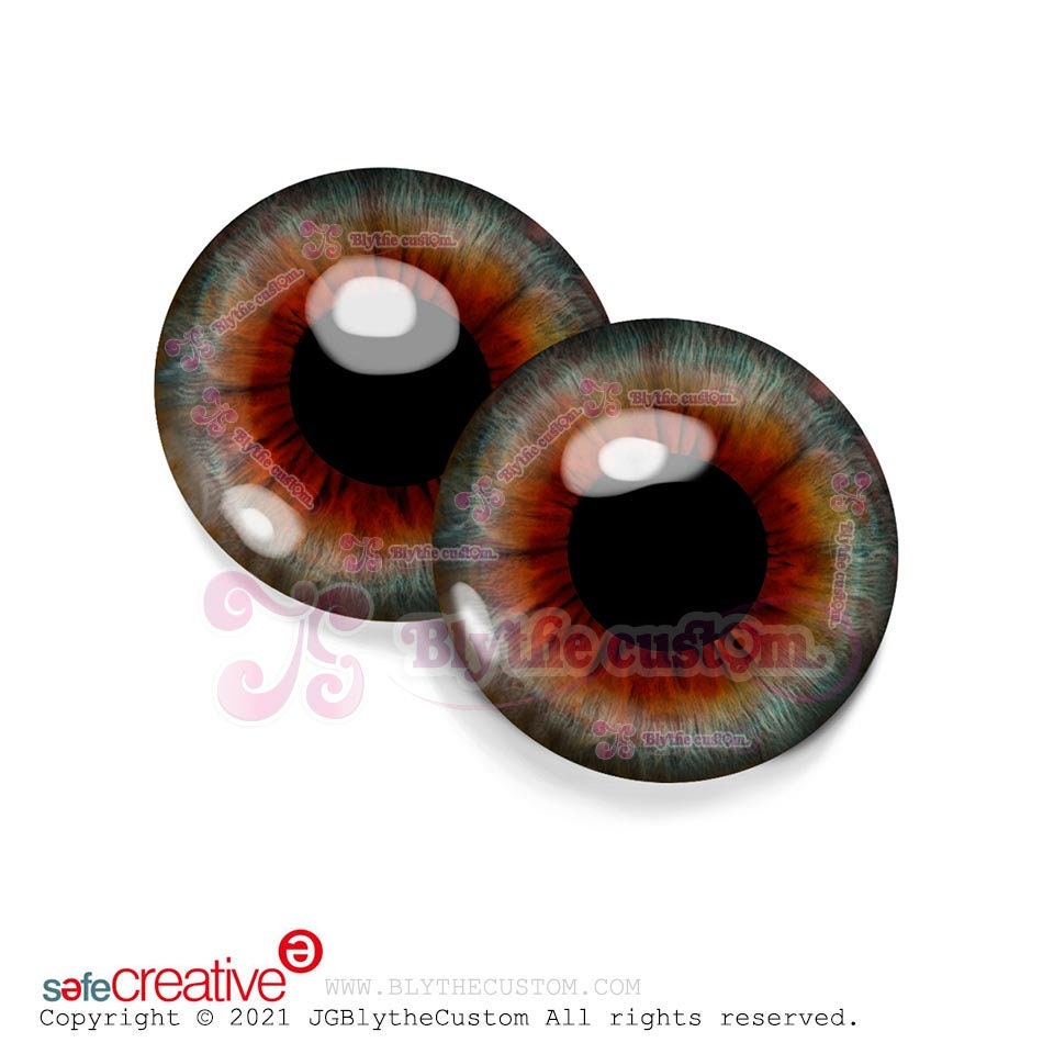 Par de eyechips de cristal BR238