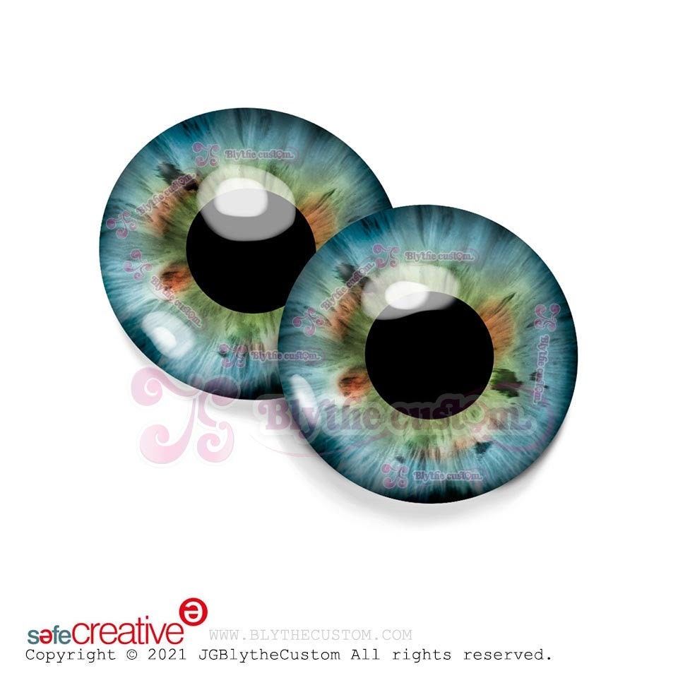 Par de eyechips de cristal BL256