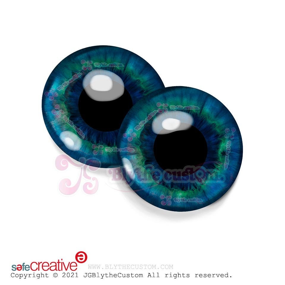 Par de eyechips de cristal BL244