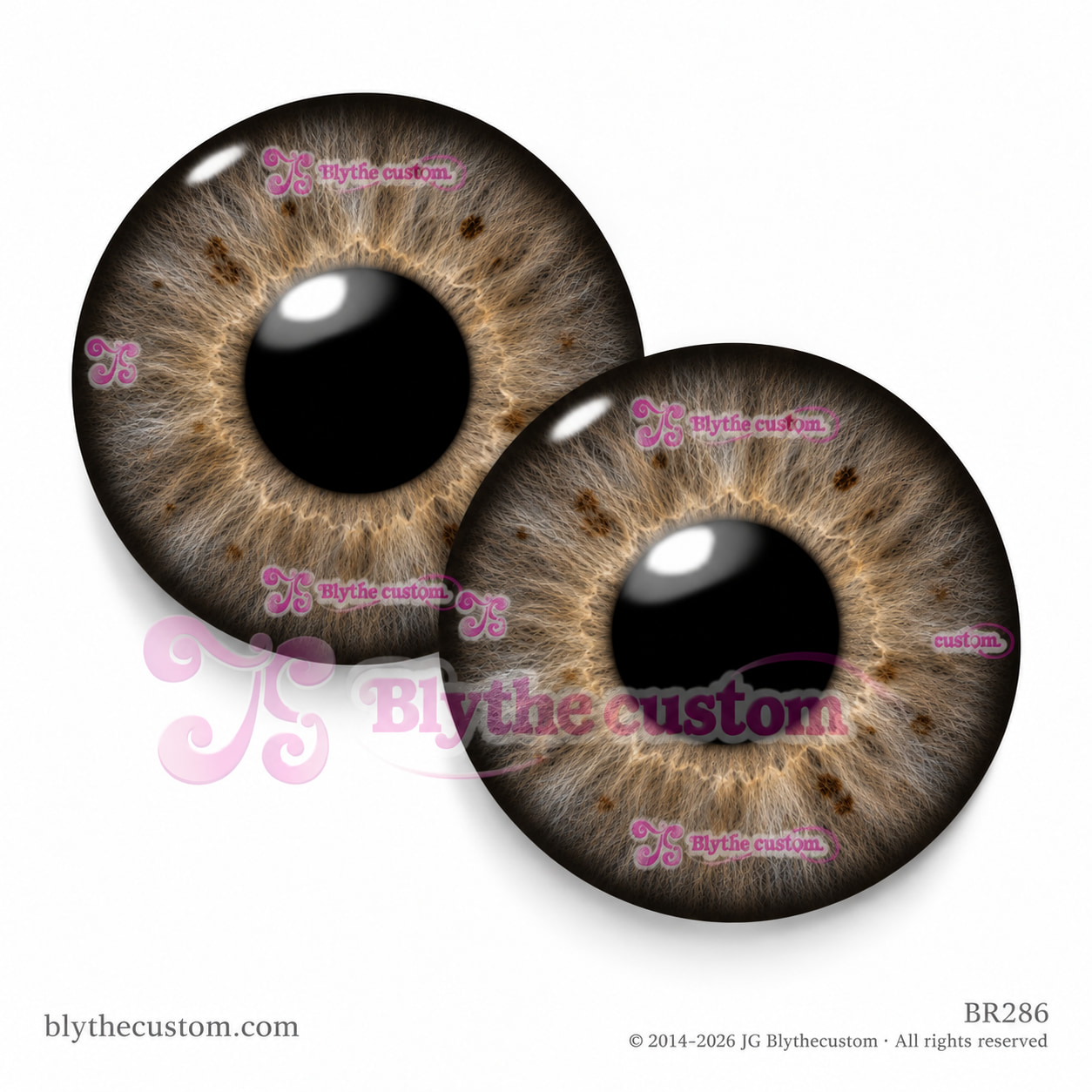 Par de eyechips de cristal BR286
