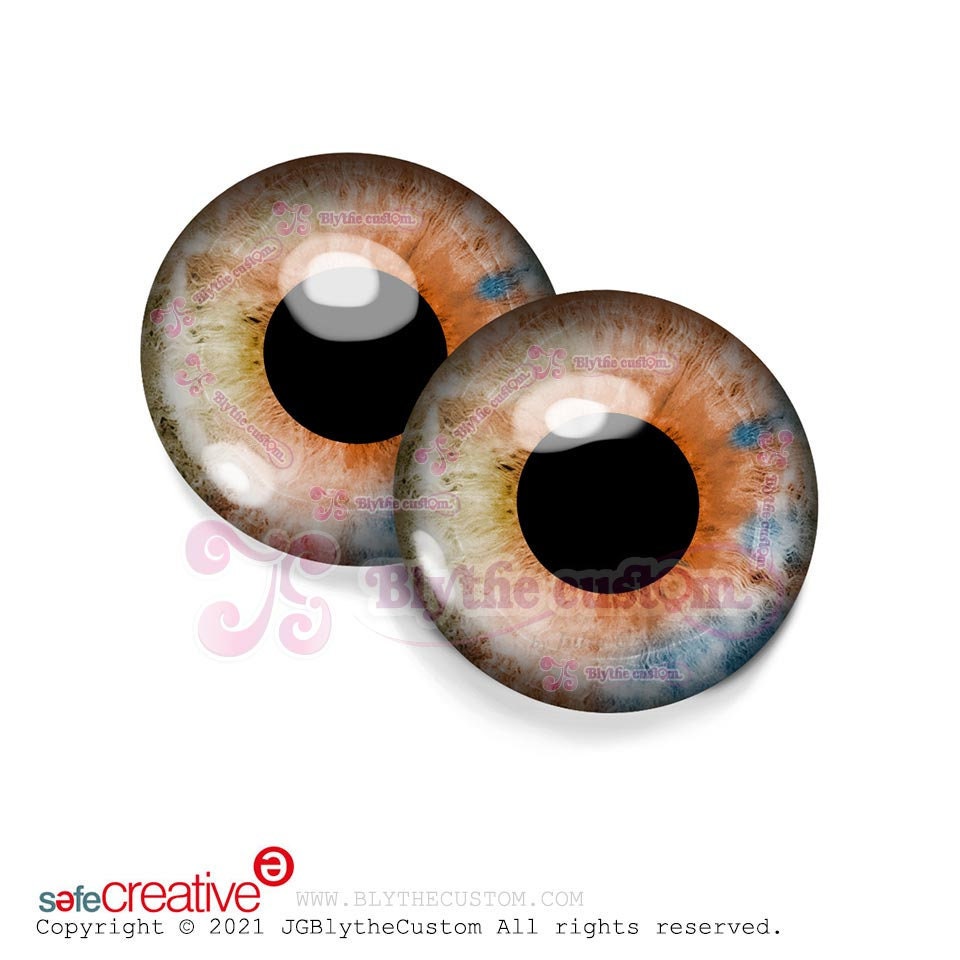 Par de eyechips de cristal BL267