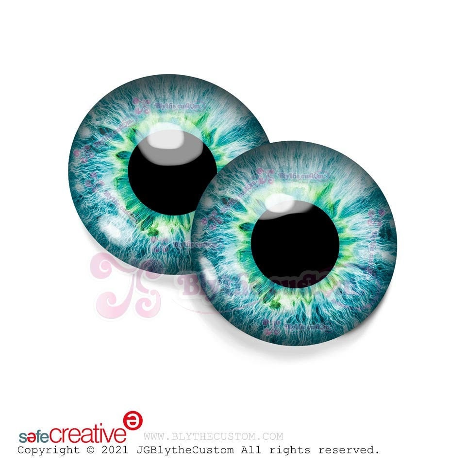 Par de eyechips de cristal BL278