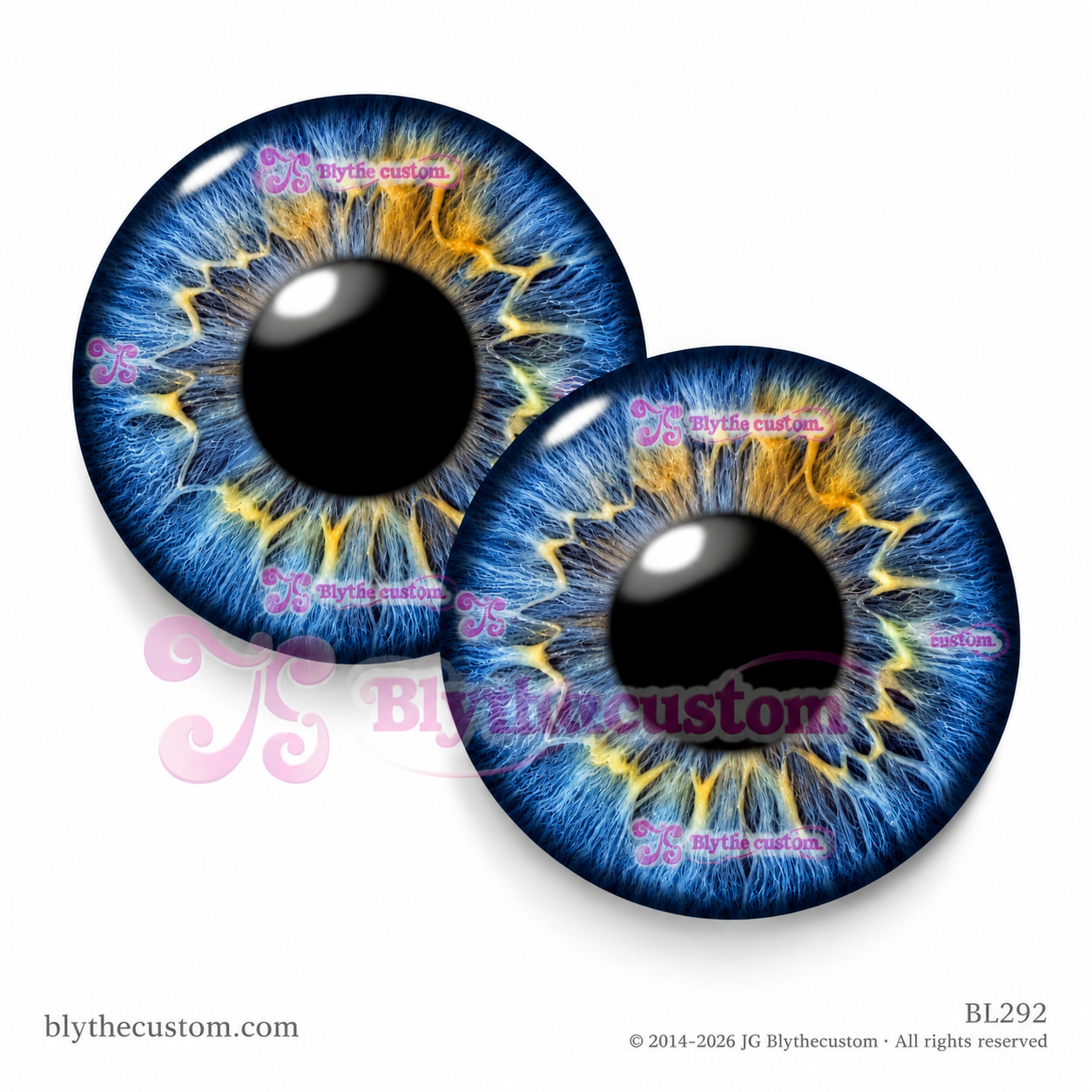 Par de eyechips de cristal BL292