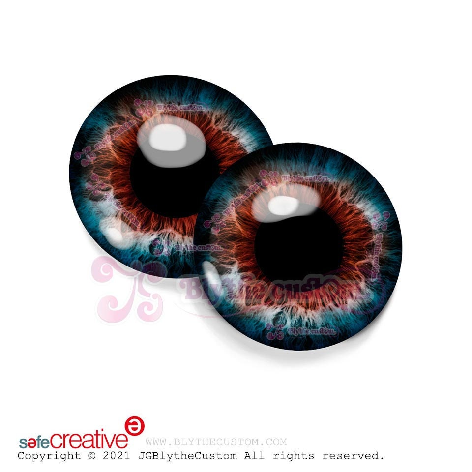 Par de eyechips de cristal BL259