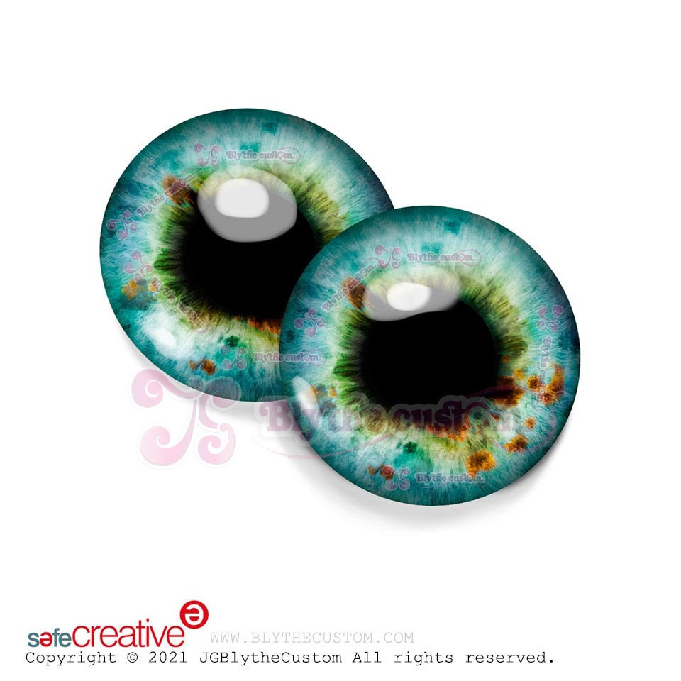 Par de eyechips de cristal BL257