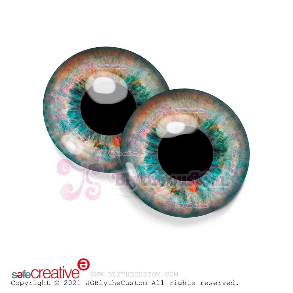 Par de eyechips de cristal BL253