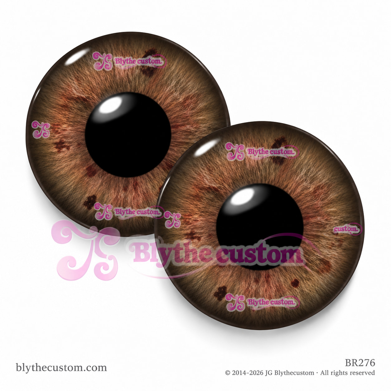 Par de eyechips de cristal BR276