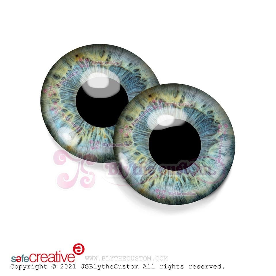 Par de eyechips de cristal BL246