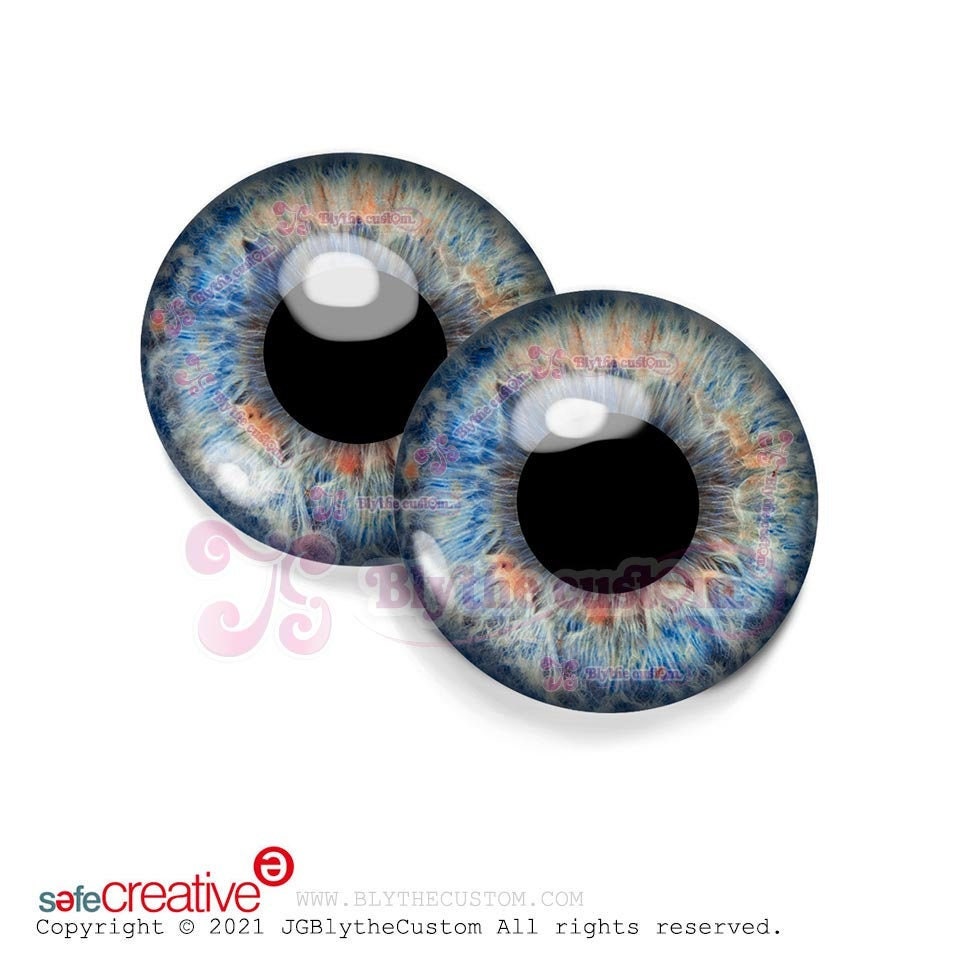Par de eyechips de cristal BL241