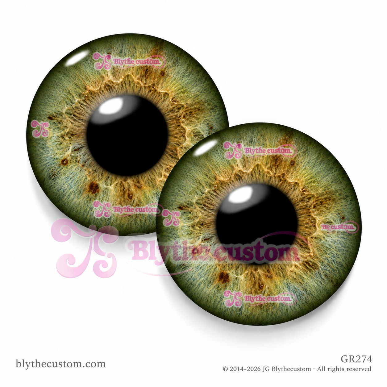 Par de eyechips de cristal GR274