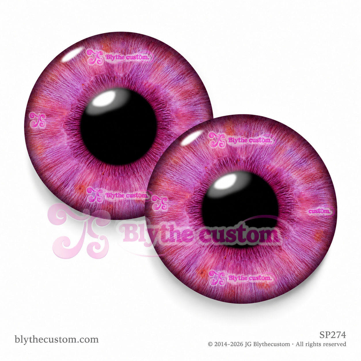 Par de eyechips de cristal SP274