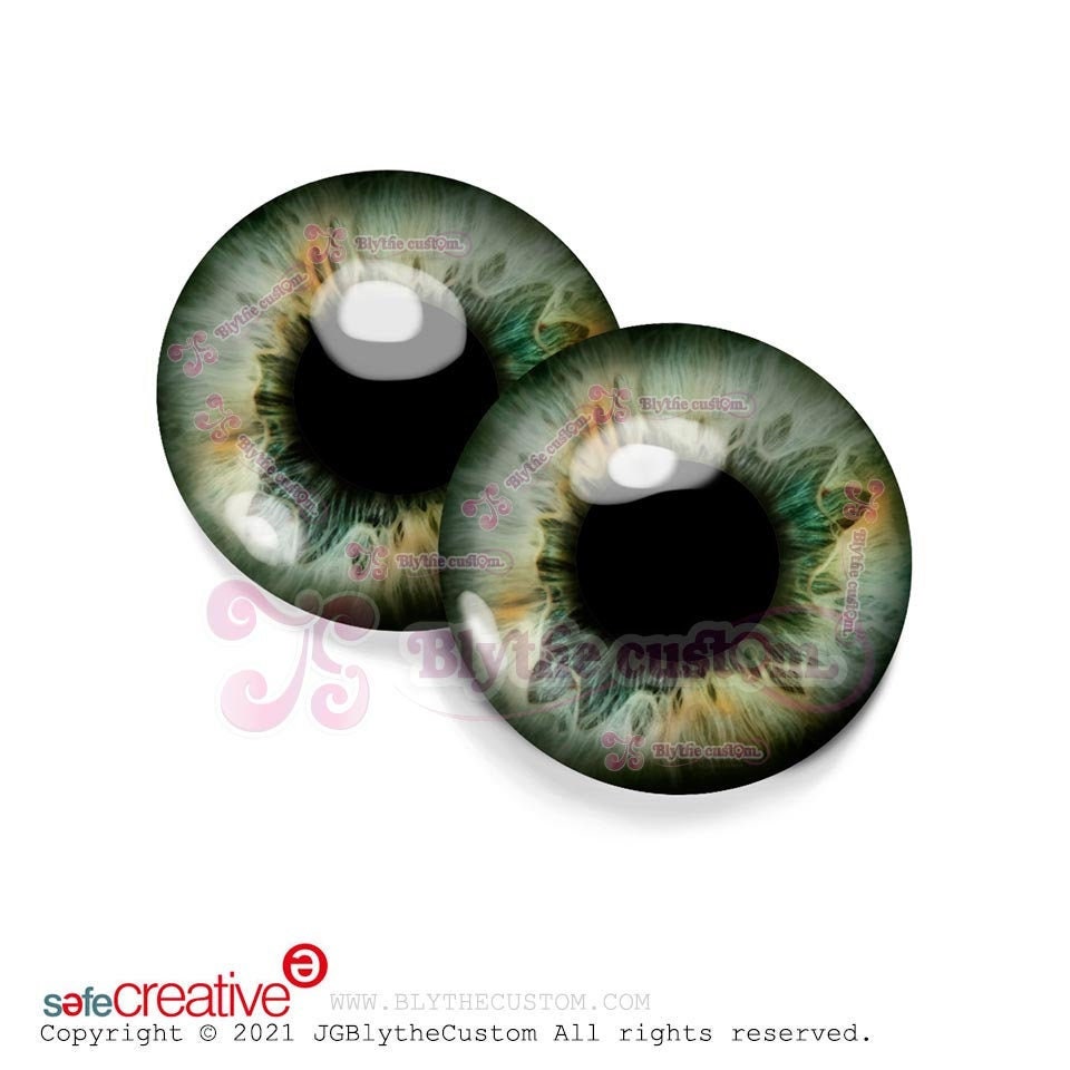 Par de eyechips de cristal GR255