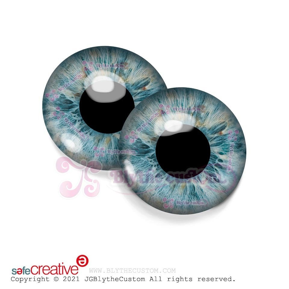Par de eyechips de cristal BL251