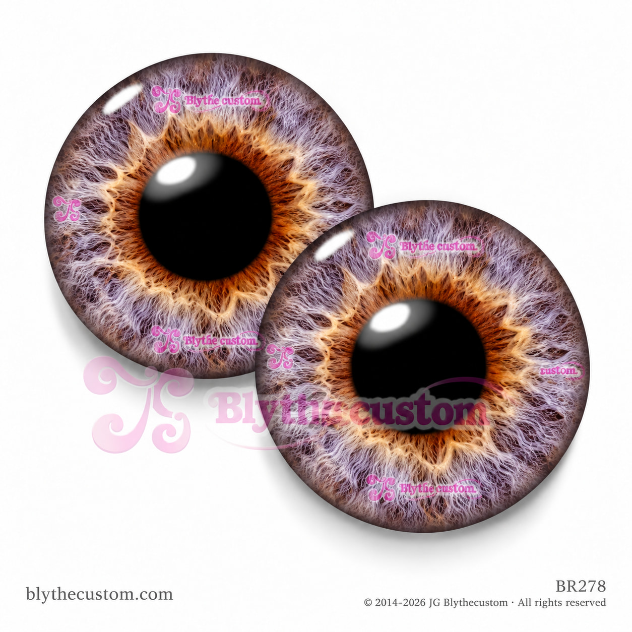 Par de eyechips de cristal BR278