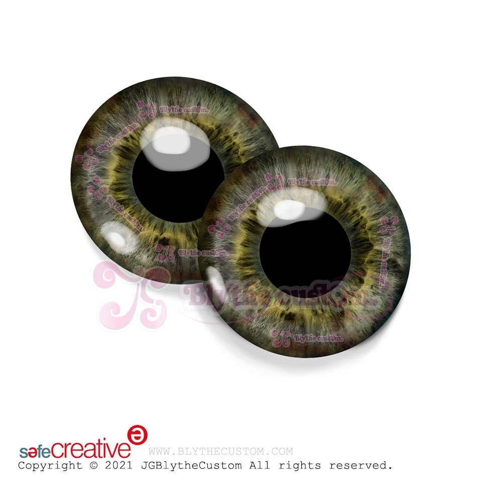 Par de eyechips de cristal GR243