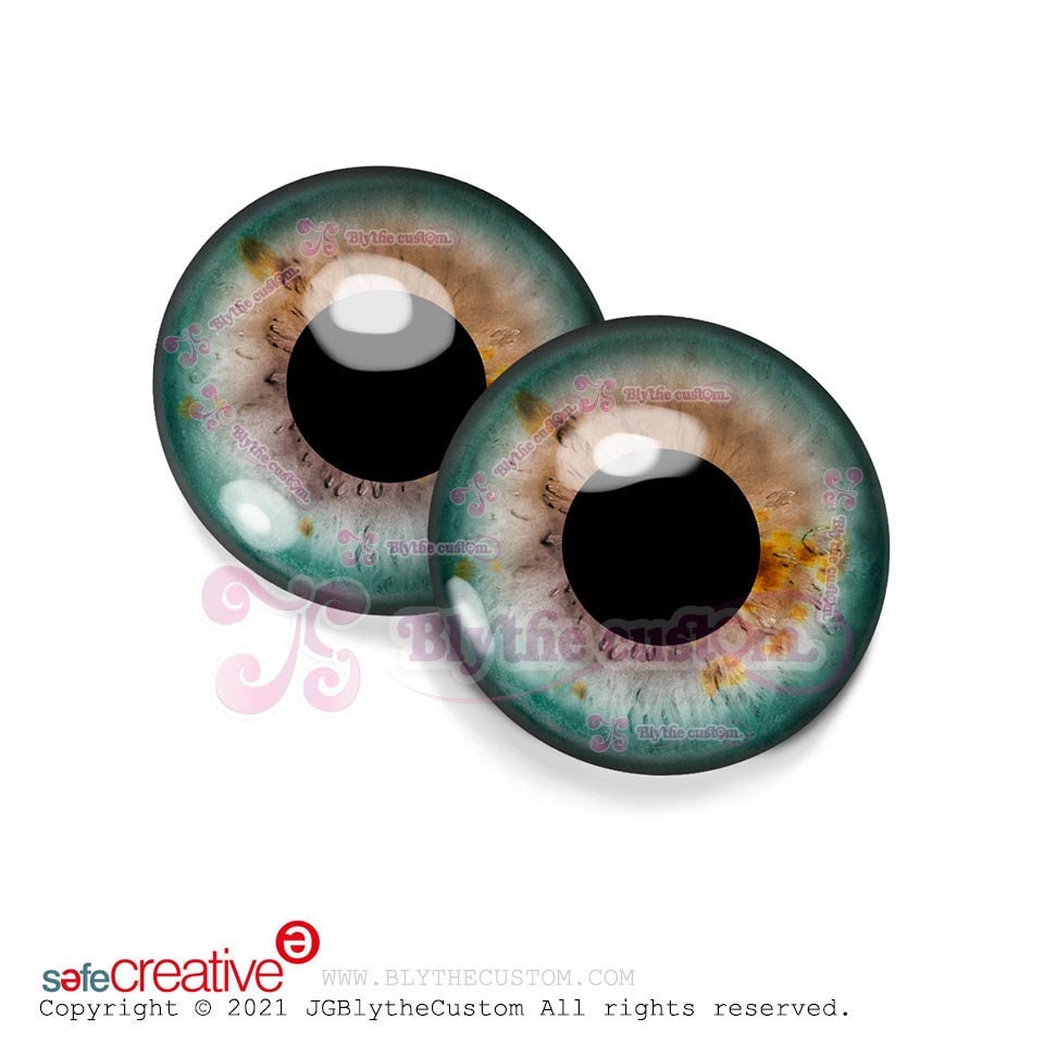Par de eyechips de cristal BL261