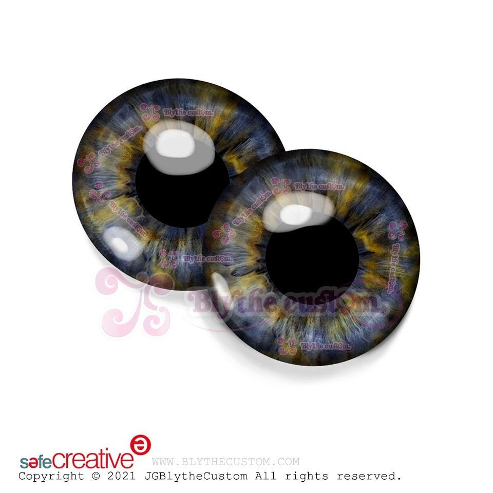 Par de eyechips de cristal BL252