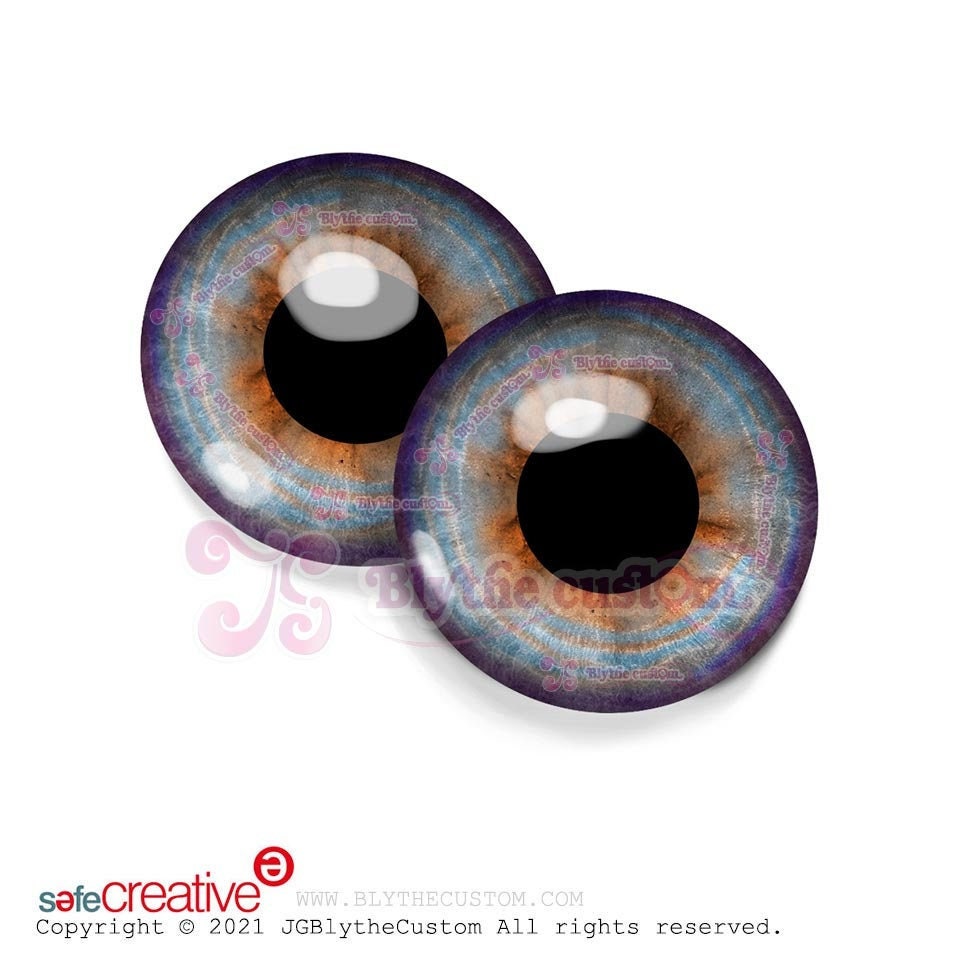 Par de eyechips de cristal BL266