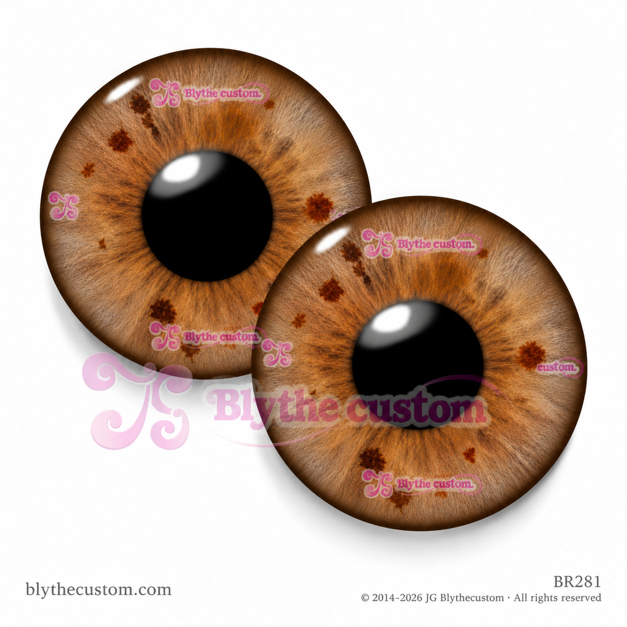 Par de eyechips de cristal BR281